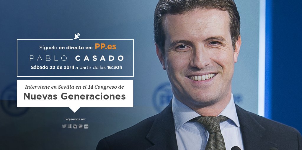 Pablo Casado interviene en el 14 Congreso de Nuevas Generaciones