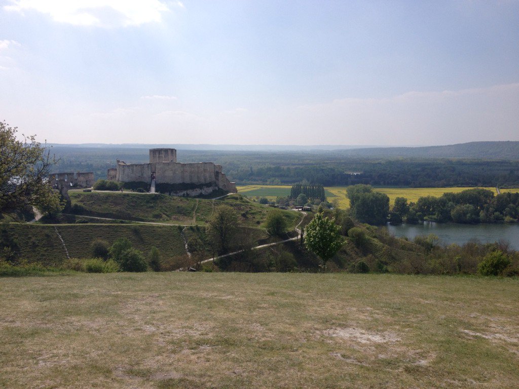 Chateau Gaillard, built by Richard I, lost by King John in 1204.