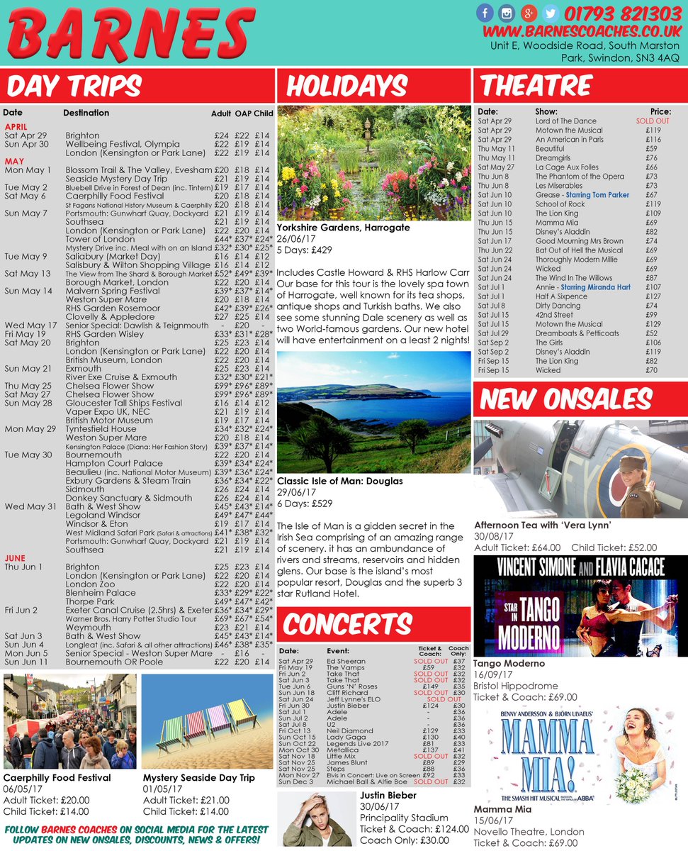 Barnes Coaches On Twitter Our Latest Swindon Advertiser Advert
