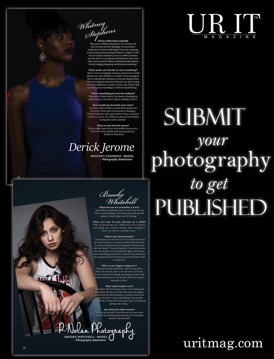 uritmag.com 

#photography #modeling #photographer #model #fashionphotography #fashionmodel #mag #magazine #publisher #uritmag
