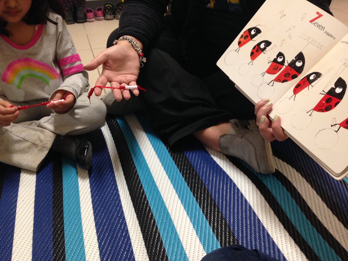 JennCampbell27's tweet image. Using rekenreks/counting beads to help tell math stories. #lvmath @LorenvilleFDK