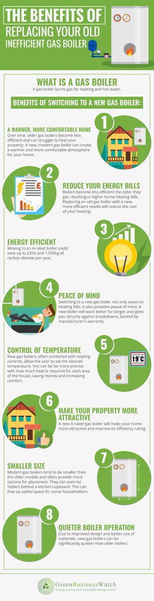Benefits of Replacing Your Old Gas Boiler [infographic] bit.ly/2pZB2Cv