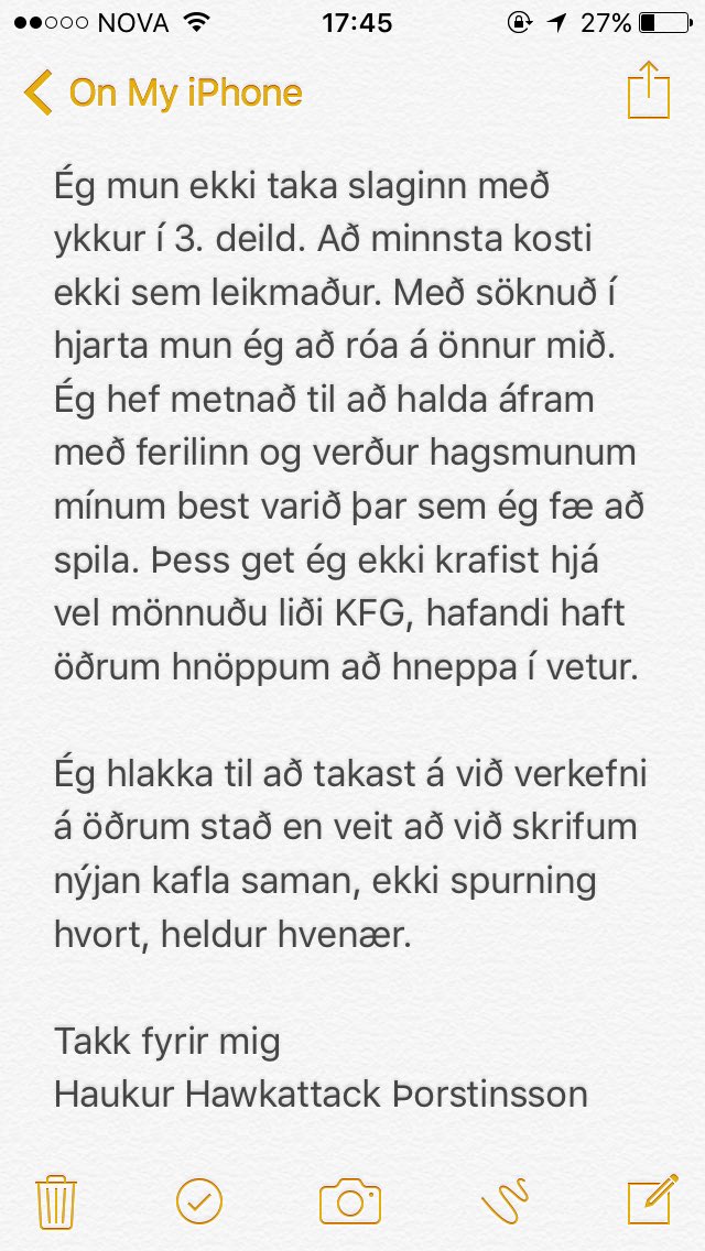hawk_attacks's tweet photo. Takk fyrir allt @KFGofficial
#kfg #3deild #fotboltinet https://t.co/zoZtCWUFxB