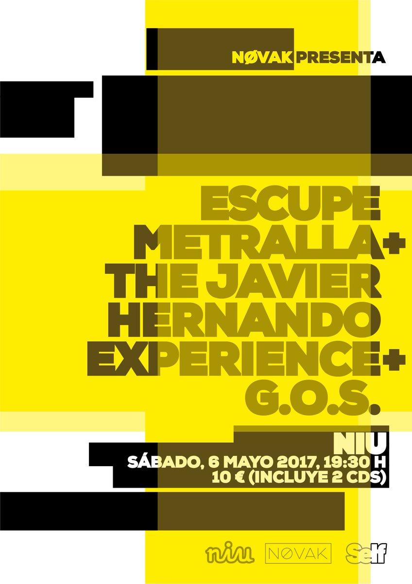 FerminDuranGa's tweet photo. In a few days in Barcelona we return after more than 20 years #GOS #electronic #experimental #cybertech #escupemetrallla #javierhernando https://t.co/hStf15oza1