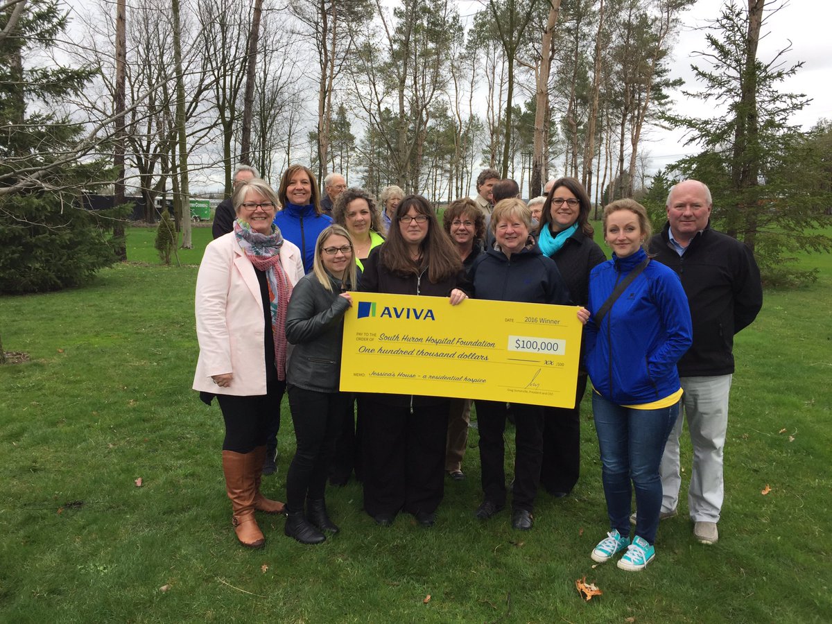 JulieManske's tweet photo. Congrats to Jessica's house! Let the building begin for this much needed hospice! @AvivaCanada @avivacf @SHHFoundation https://t.co/3ZYQV5Xglo