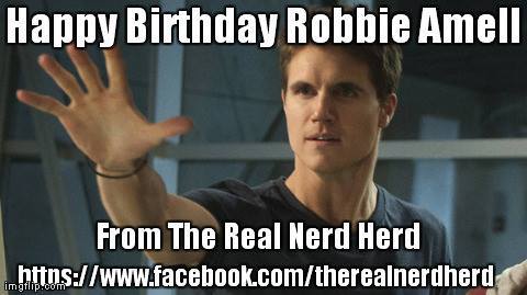 4-21 Happy birthday to Robbie Amell.  