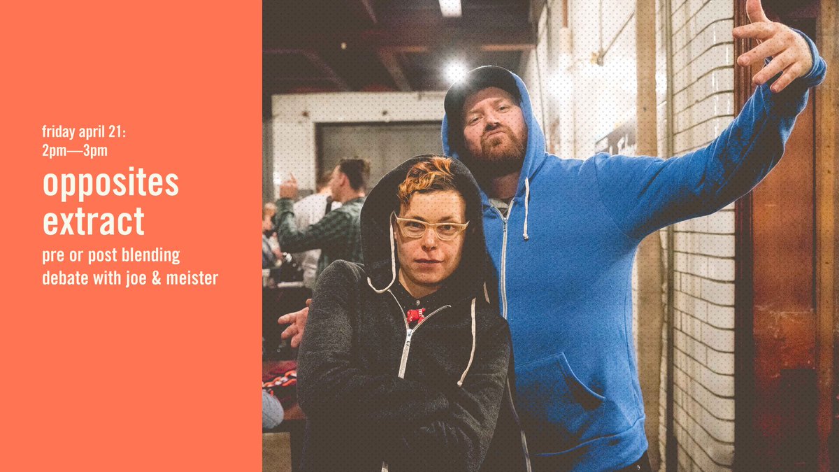 LaMarzoccoHome's tweet image. Today! @RoasterJoe &amp;amp; @NotJustMeister take the stage at 2pm to debate espresso blending at a live @oppositeExtract recording. #WelcomeHome