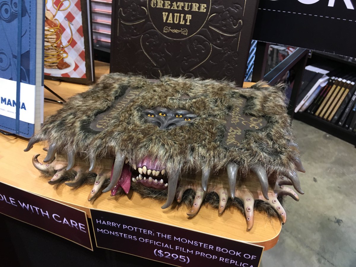 Incredi_Builds's tweet photo. Come by our booth 413 at #c2e2 to enter to win this Harry Potter Monster Book of Monsters official prop replica! 😳 https://t.co/6VWT0uYrwk