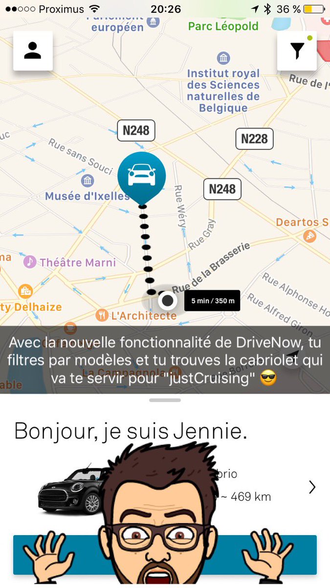 imSebG's tweet image. Merci pour les nouveautés @DriveNow_BE j'adore: cabriolet et filtre dans app pour les trouver #LiveStyle