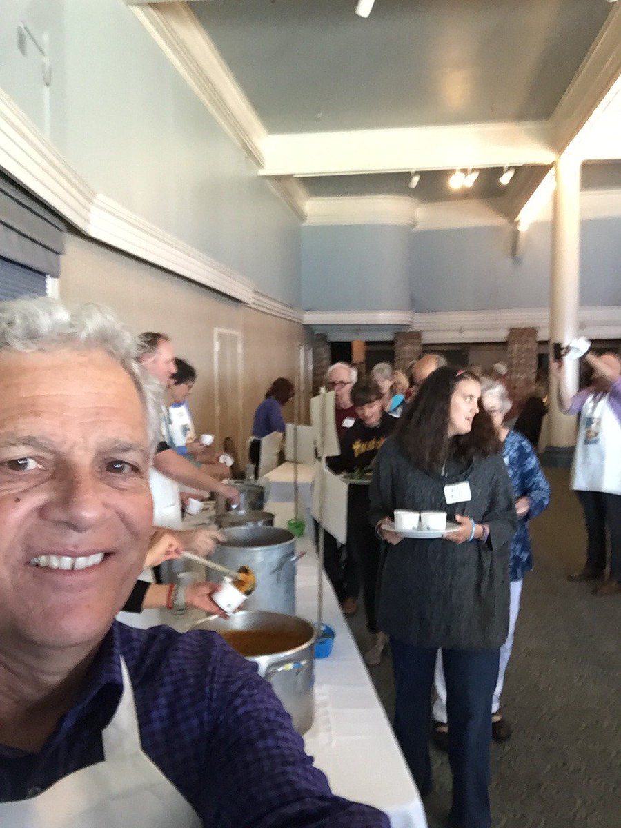 Serving on the Soupline; $75,000 raised to benefit Homeless Services Center. Thx to local restaurants for donations.Great soups &amp; purpose.