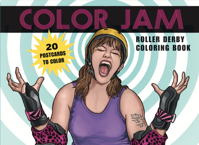MargotAtwell's tweet photo. Hey #rollerderby fans-you can preorder Color Jam Roller Derby Coloring Book via @GutpunchPress now! https://t.co/I9h3glMGXk #coloringbook https://t.co/0pyUI8vbM0