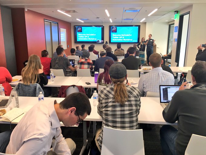 Welcome @GoCodeColorado! Enjoying talking Twitter APIs with your awesome crew 👊 #gocodeco https://t.<a class="tags" target="_blank" title="On Twitter" href="/?out=eyJ0eXAiOiJKV1QiLCJhbGciOiJIUzUxMiJ9.eyJpYXQiOjE3MTkwNjcyODcsImlzcyI6InR3cG9ybnN0YXJzLmNvbSIsIm5iZiI6MTcxOTA2NzI4NywiZXhwIjoxNzUwNjAzMjg3LCJyZWRpcmVjdF91cmwiOiJodHRwczovL3R3aXR0ZXIuY29tL0dvQ29kZUNvbG9yYWRvIn0.TE08rEyteMLuYocAl-clDO1gXQ77okoRr8ut8nVS7QEQfjSulscimsDheyeKNKZYFj-jUAh_cHEL1bwpdk7inw">@GoCodeColorado</a><a href="/tag/gocodeco"class="tags"><span>#gocodeco</span></a>