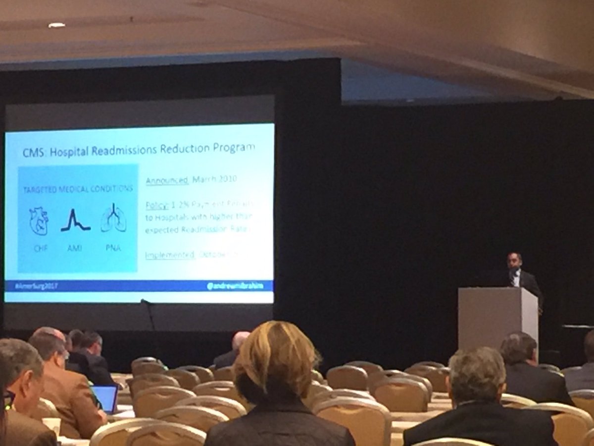 AdilHaiderMD's tweet photo. No surprise @AndrewMIbrahim @AnnalsofSurgery uses #VisualAbstract to elegantly show that readmissions can be reduced at #AmerSurg17 #awesome https://t.co/K5a6WW0txF