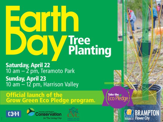 CityBrampton's tweet photo. Join us this weekend for a pair of #EarthDay Tree Plantings. Come to one or both. We'll see you there. https://t.co/dZ96OwocUo https://t.co/S7ZLJP8VQN