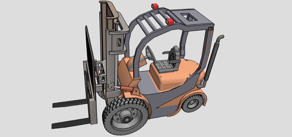 Free 3d Cad Models On Twitter Interesting 3d Component Forklift Lift Truck Https T Co 5ukelspxhy