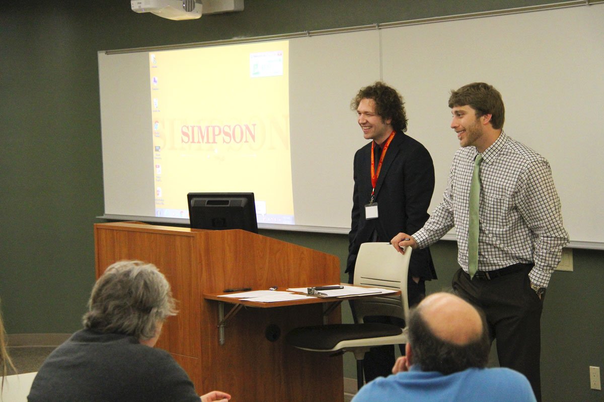 SimpsonCollege's tweet photo. So many great presentations, not enough time to photo everyone. #SimpsonProblems #SimpsonRCS. More photos here: https://t.co/Ku43LSKnDb https://t.co/NAqQwdjDKx