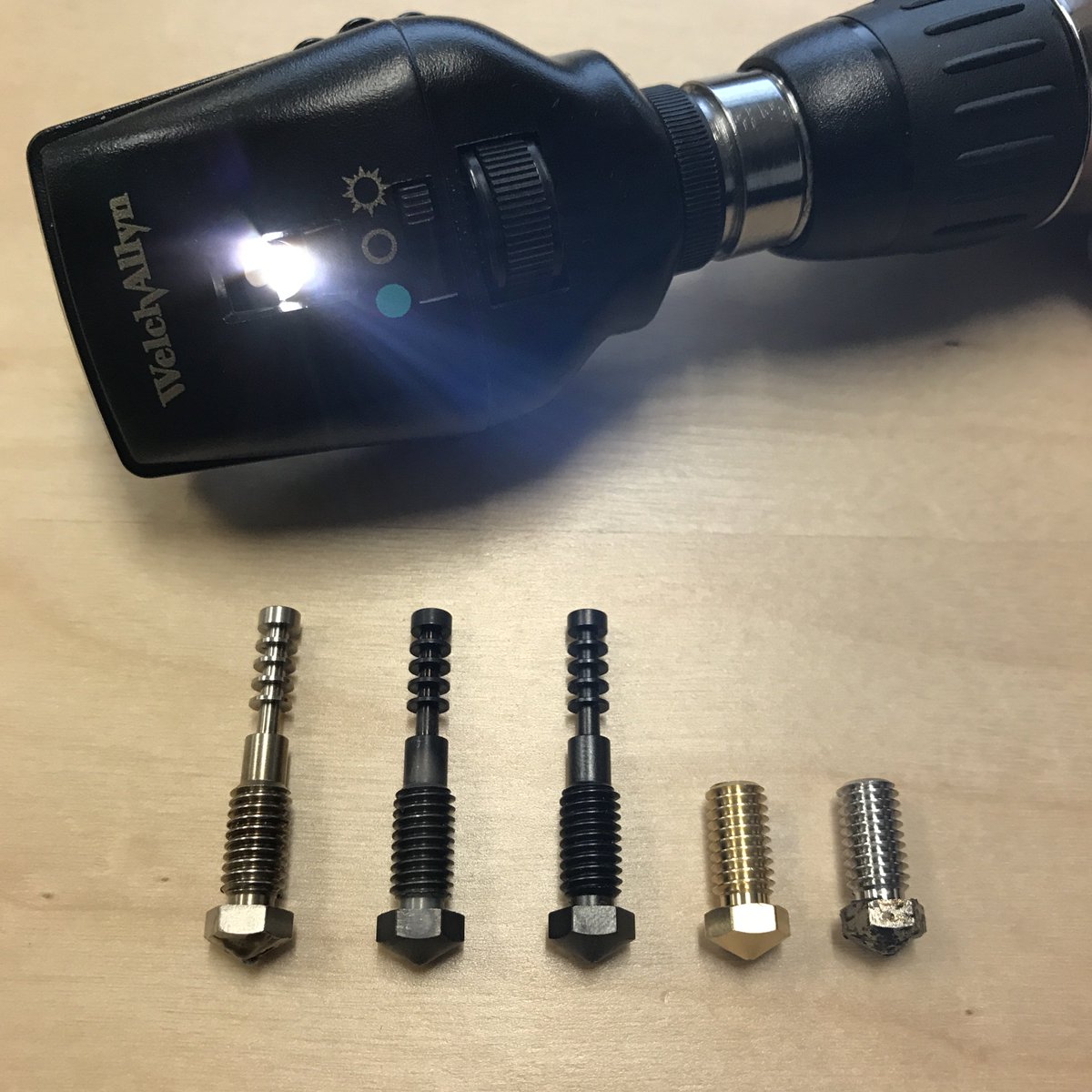 B3innovations's tweet photo. Forever playing with nozzle designs/coatings/materials. Luckily our optometrist gives us really cool tools from @WelchAllyn for inspection! https://t.co/8ITRtElGyc