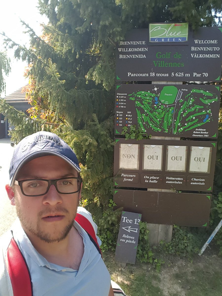 Thibrunning's tweet photo. Et hop on continue le challenge #golftrotters ! Départ 17h00 à #golfdeVillennes #GolfsBlueGreen. https://t.co/zI1PnJSDNo