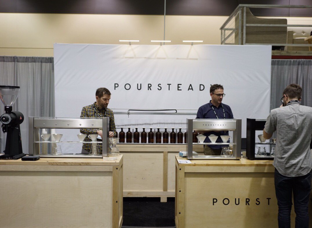 Pouring Steady at <a href="/SpecialtyCoffee/">Specialty Coffee Association</a> #CoffeeExpo2017 with friends <a href="/_anchorhead/">Anchorheadcoffee</a> and <a href="/varietycafe/">Variety Coffee</a>. Find us at booth 2803!