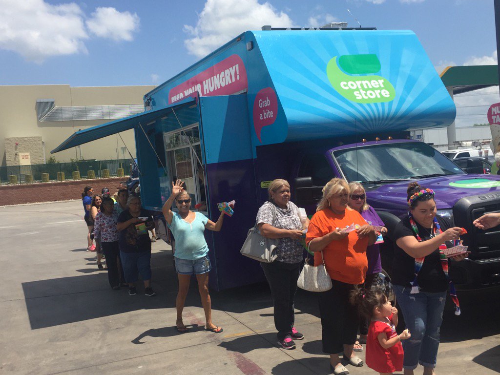 CornerStoreHal's tweet photo. Happy Corner Store customers getting Fiesta medals in South San Antonio!  VIVA Fiesta! And VIVA Corner Store! https://t.co/nVXBBPSj0b