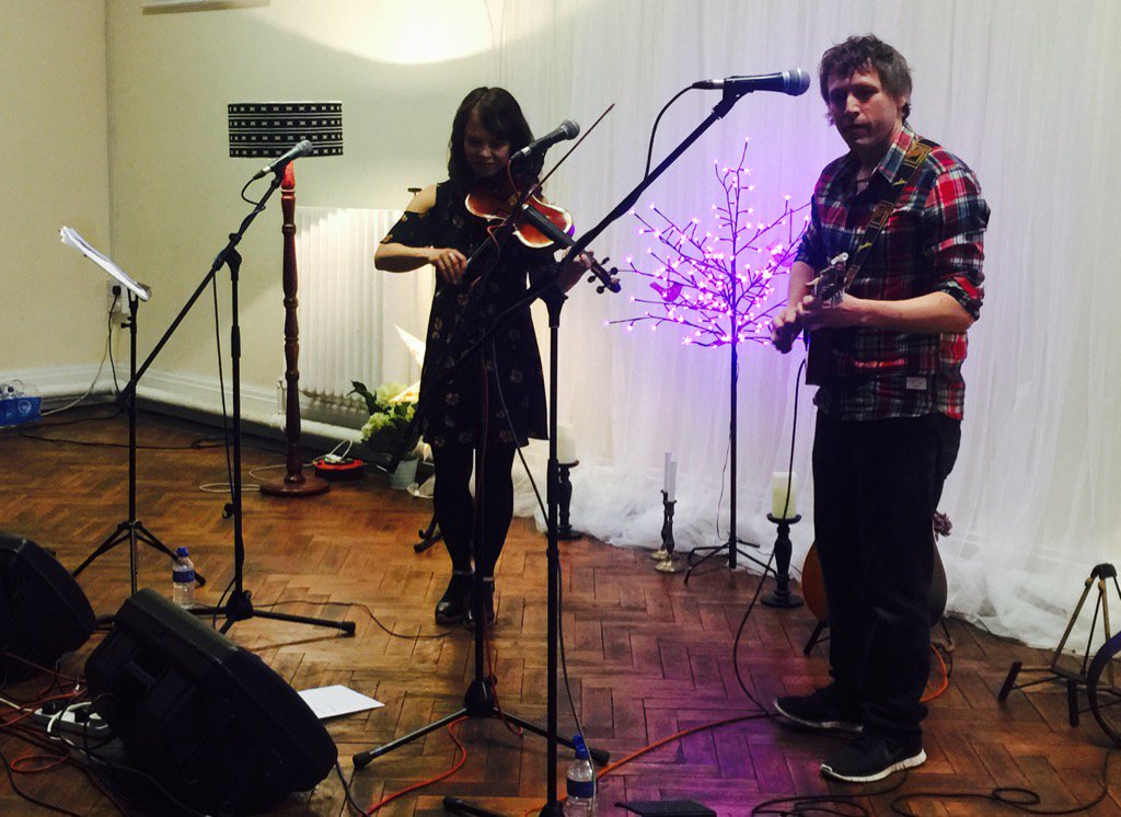 Olion Byw kicking off the album launch <a href="/OlionByw/">Olion Byw</a> <a href="/CarregLafar/">Carreg Lafar</a>