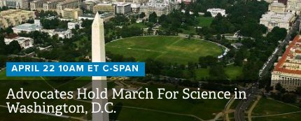 cspan's tweet photo. March for Science β LIVE at 10am ET on C-SPAN https://t.co/CgV8Pz3O2p https://t.co/gb0nXhUdyx