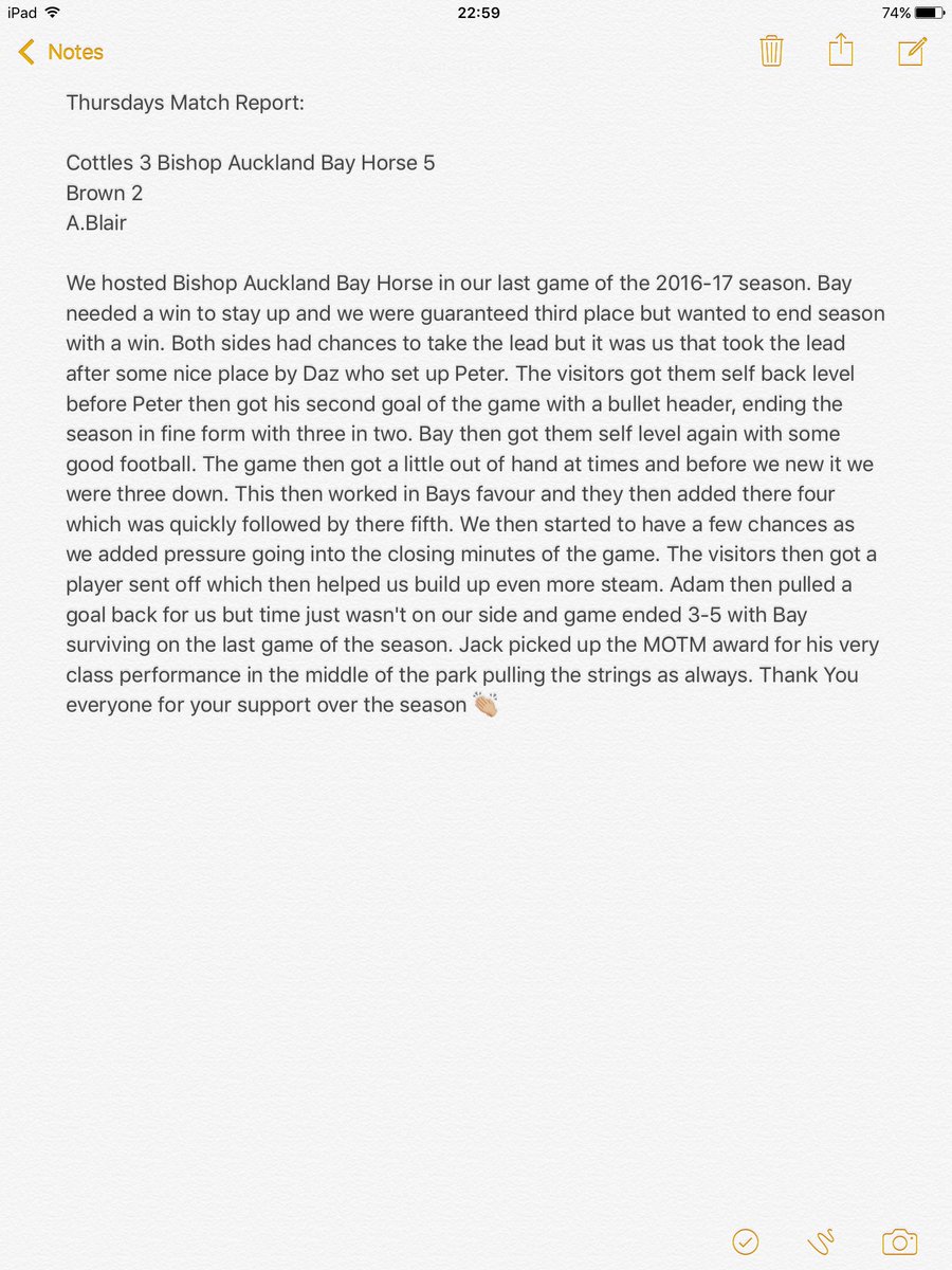 CottlesFC's tweet photo. Thursdays Match Report against Bishop Auckland Bay Horse #WVSL #Division2 #COTvsBABH #CottlesFC @DarylBlair @jackbromley_ @peter_brown16 https://t.co/gd53hzywFL