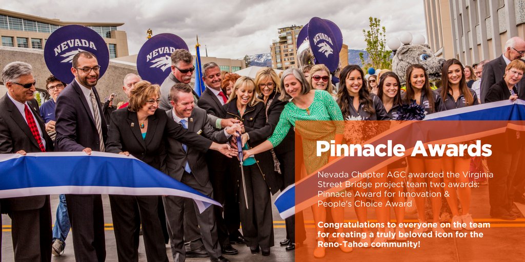 qdconstruction's tweet photo. Virginia Street Bridge #vsbproject won 2 awards at @NevadaAGC PINNACLE awards: see the innovation in action at https://t.co/P3Sb4RU9c3 https://t.co/qd3CLPk3dK