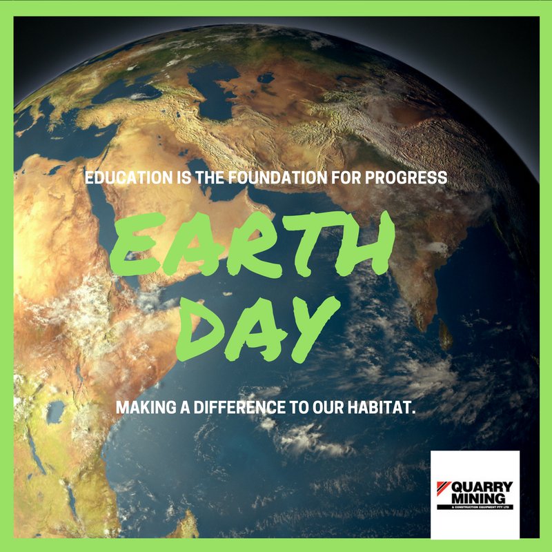 QuarryMiningau's tweet photo. Today is Earth Day - a day set aside to remember and appreciate the Earth's environment, and our responsibilities and roles within it. https://t.co/KTwgZdyR1O