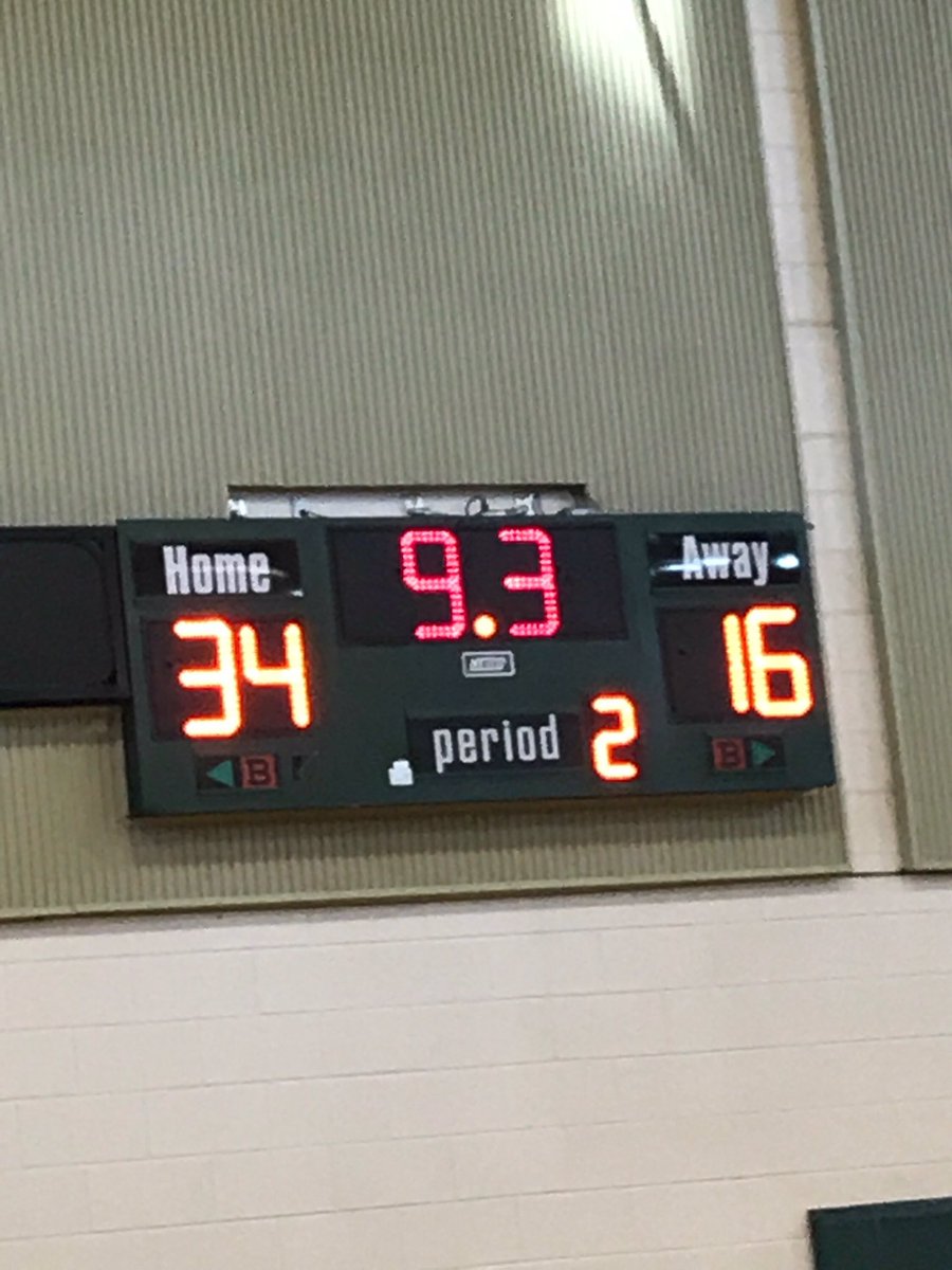 Here's the score from the girl's basketball game! Our team won with a final score of 34-16!