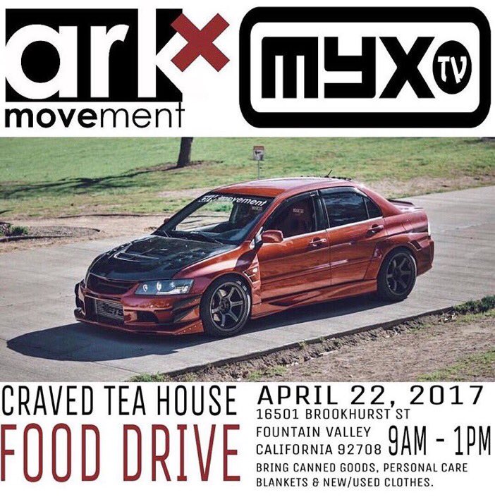myxnews's tweet photo. Tomorrow! Join us and #ArkMovement for a #FoodDrive in Orange County! Bring canned goods, blankets and new/used clothes and give back 🙏🏼 https://t.co/7R38nKowpq