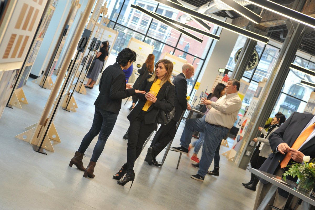 LearCorporation's tweet photo. Opening night of Studio D was a success! We're proud to exhibit @CCS_Detroit students' work at the #LearInnovationCenter. #LearInTheD https://t.co/f3DYemB1Hh