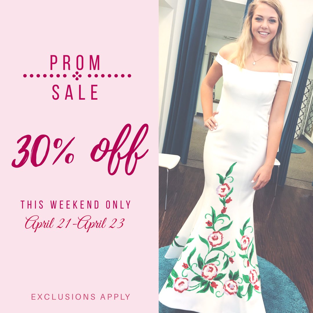 bfclubdress's tweet photo. Prom is right around the corner ladies!!! Come shop this weekend & receive 30% off!ππ #promsale #bfclubdress #prom2017 https://t.co/N2O3EqSjd0