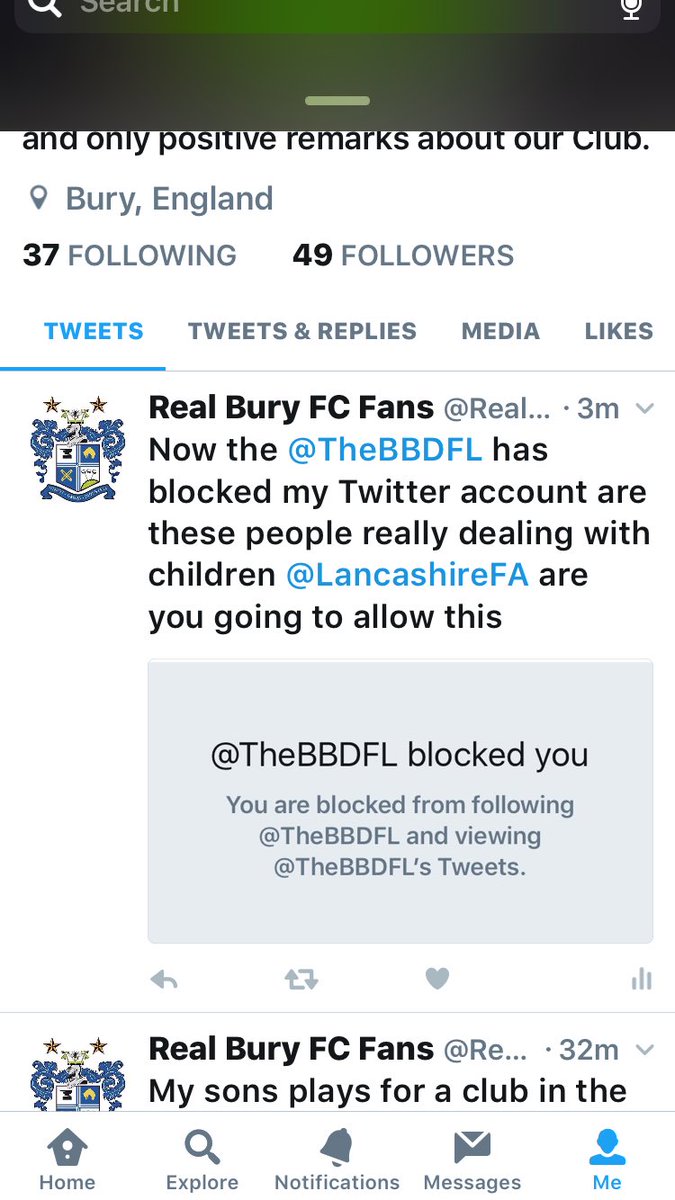 Real Bury FC Fans tweet media