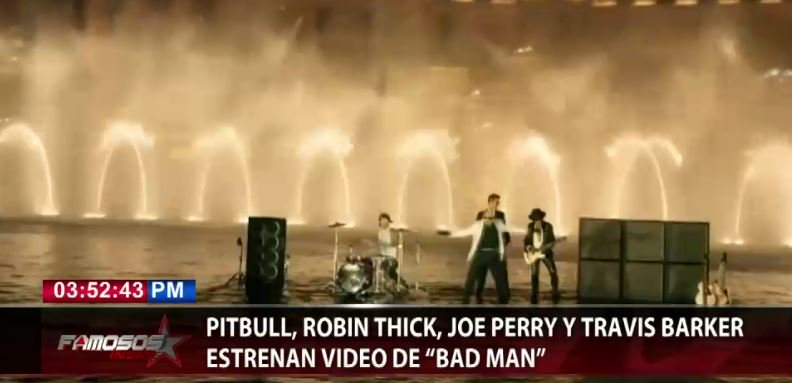 cdn37's tweet photo. #FamososInside: #Pitbull, #RobinThick, #JoePerry y #TravisBarker estrenan video de “Bad man” https://t.co/7F90MwVp8S