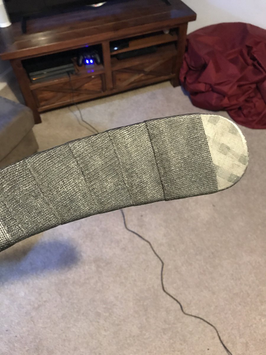 ShoryuDan's tweet image. Just used some @fiberfix to repair my hockey stick for @BHGlasgow tomorrow. Looks great, like permanent stick tape!