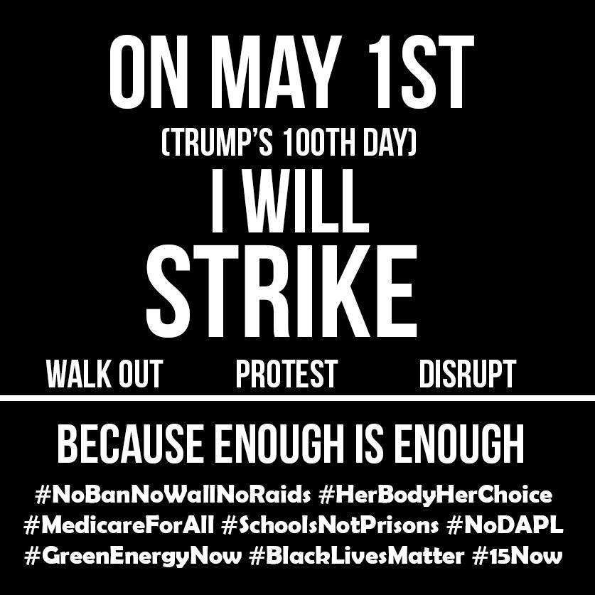 Chi4th99's tweet photo. We will #Resist #MayDay2017 https://t.co/pjVhYqwqrP