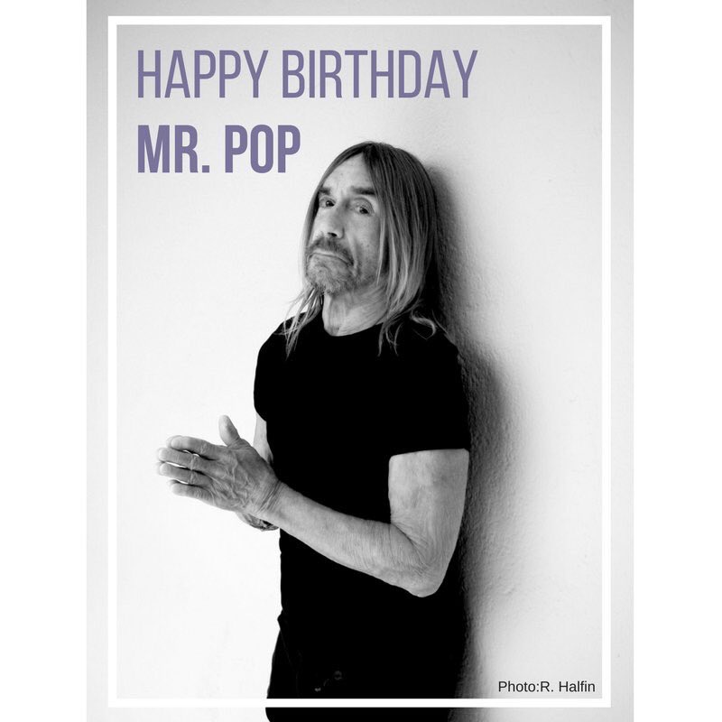 Happy 70th Birthday to always on a playlist at the Pod! LOVE LOVE LOVE Iggy Pop  