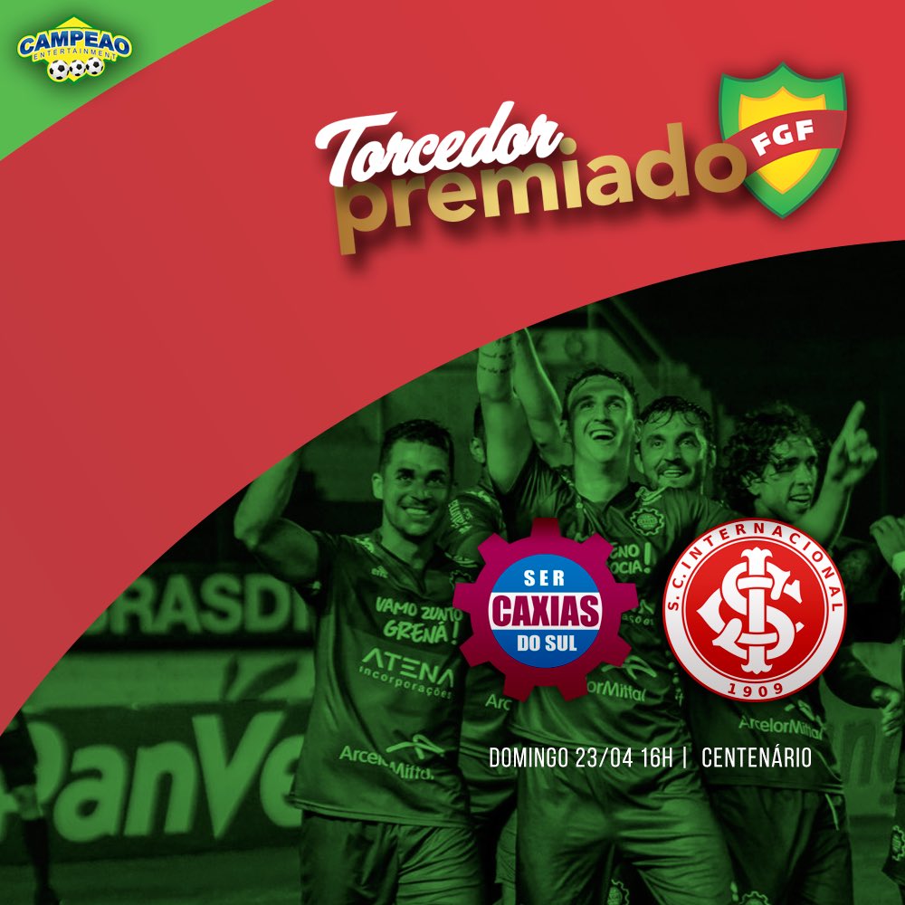 TorcedorPremio's tweet photo. Tá chegando a hora da decisão pro @sercaxias! É domingo, no Centenário. Ajude o clube grená através do Torcedor Premiado! #Gauchão2017 https://t.co/la5jw8mRDJ