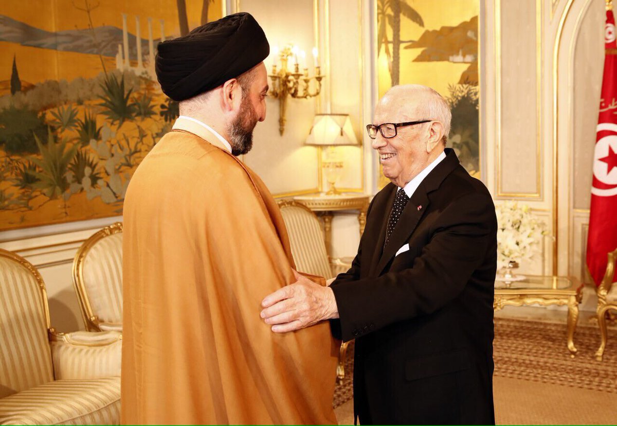 Ammar_Alhakeem's tweet photo. خلال زيارتنا ووفد التحالف الى الشقيقة #تونس التقينا فخامة الرئيس التونسي السبسي ونقلنا لفخامته تحيات واحترام الشعب العراقي والقيادة العراقية https://t.co/jMet8ucq2Z