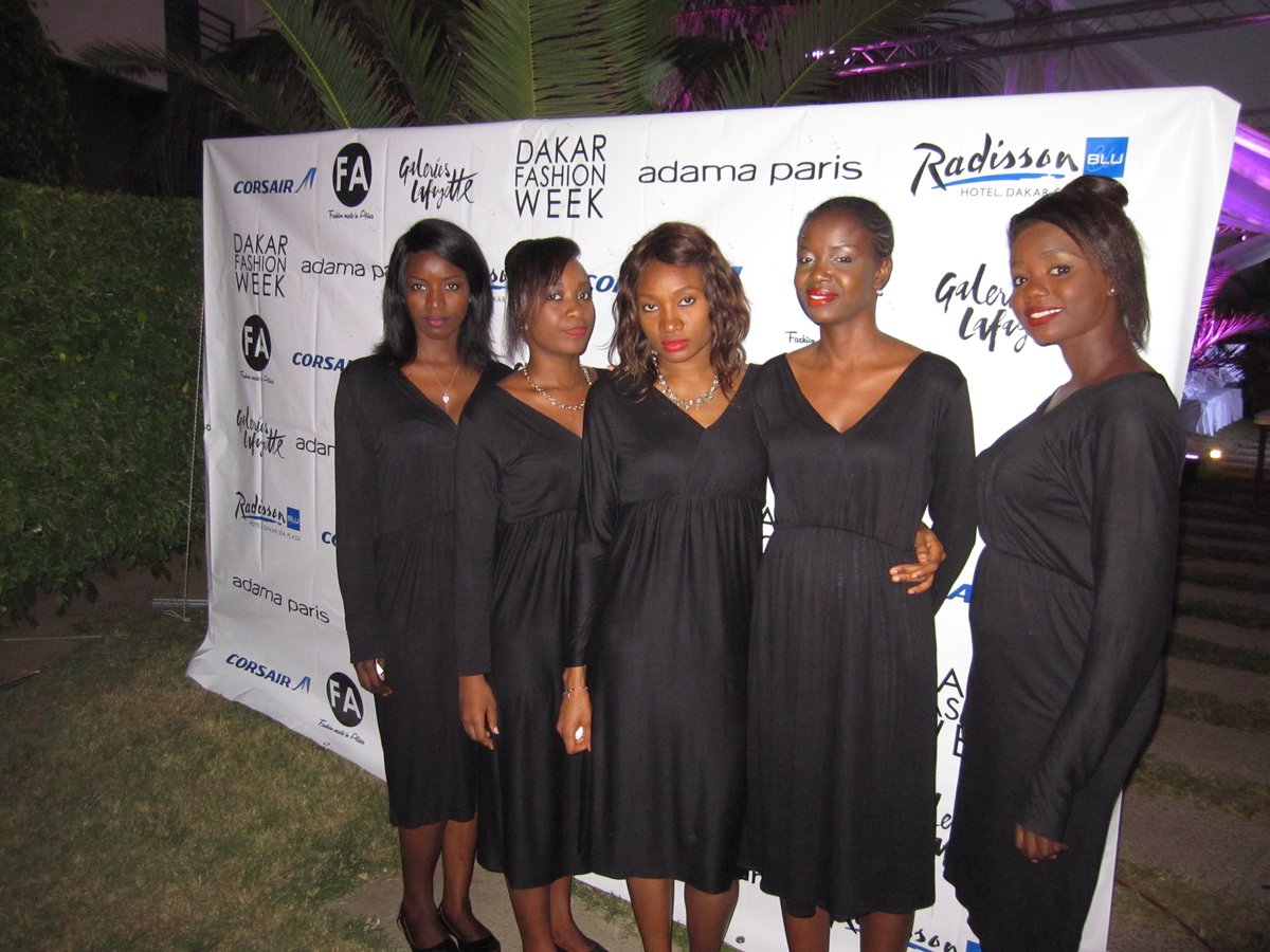 Les hôtesses de l'agence ACCUEIL ABC au DAKAR FASHION WEEK 2016