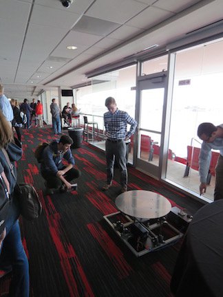 NebEngineering's tweet photo. #NebEngineering student teams explain their senior design capstone projects to interested guests at #NebEngShowcase https://t.co/tu199XCid4