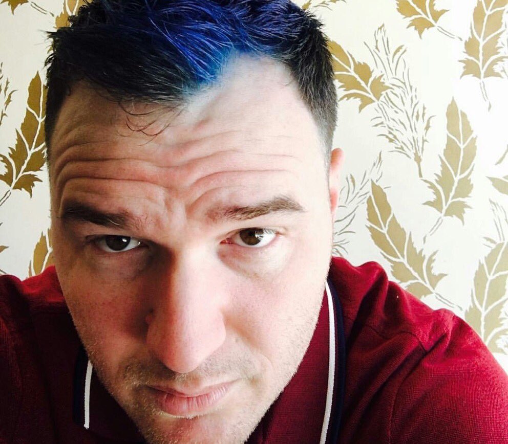 Chad (<a href="/XChadballX/">Chad Gilbert</a>) har färgat håret med <a href="/gooddyeyoung/">Good Dye Young 🌈</a>, Blue Ruin 💙