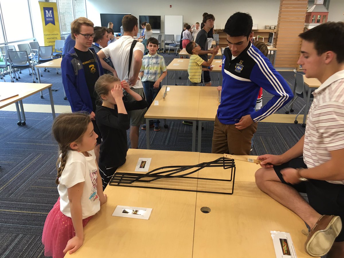 MadeiraHSPrin's tweet photo. Special visitors at the high school today! #Madeirastrong physics in action @MadeiraESPrin. #scienceiselementary https://t.co/xDSVZPOhAO