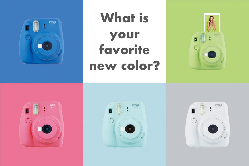 Instax North America Ar Twitter What Is Your Favorite New Color For The Instax Mini 9 Cobalt Blue Lime Green Smoky White Ice Blue Flamingo Pink Coming Soon T Co Cy3hlsdaks