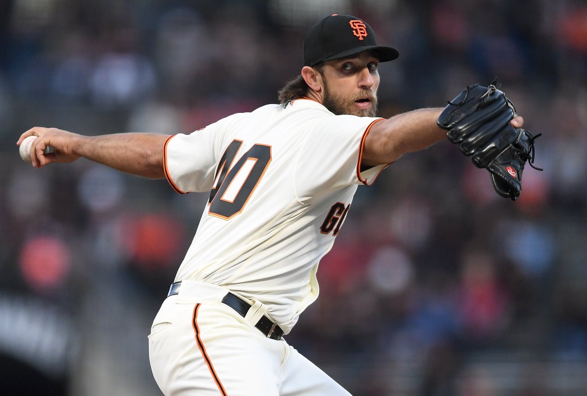 BleacherReport's tweet photo. Breaking: Madison Bumgarner heads to DL after suffering bruised ribs, sprained left shoulder in dirt bike accident https://t.co/sbFRl9IBbk https://t.co/bnHUcLdY5E