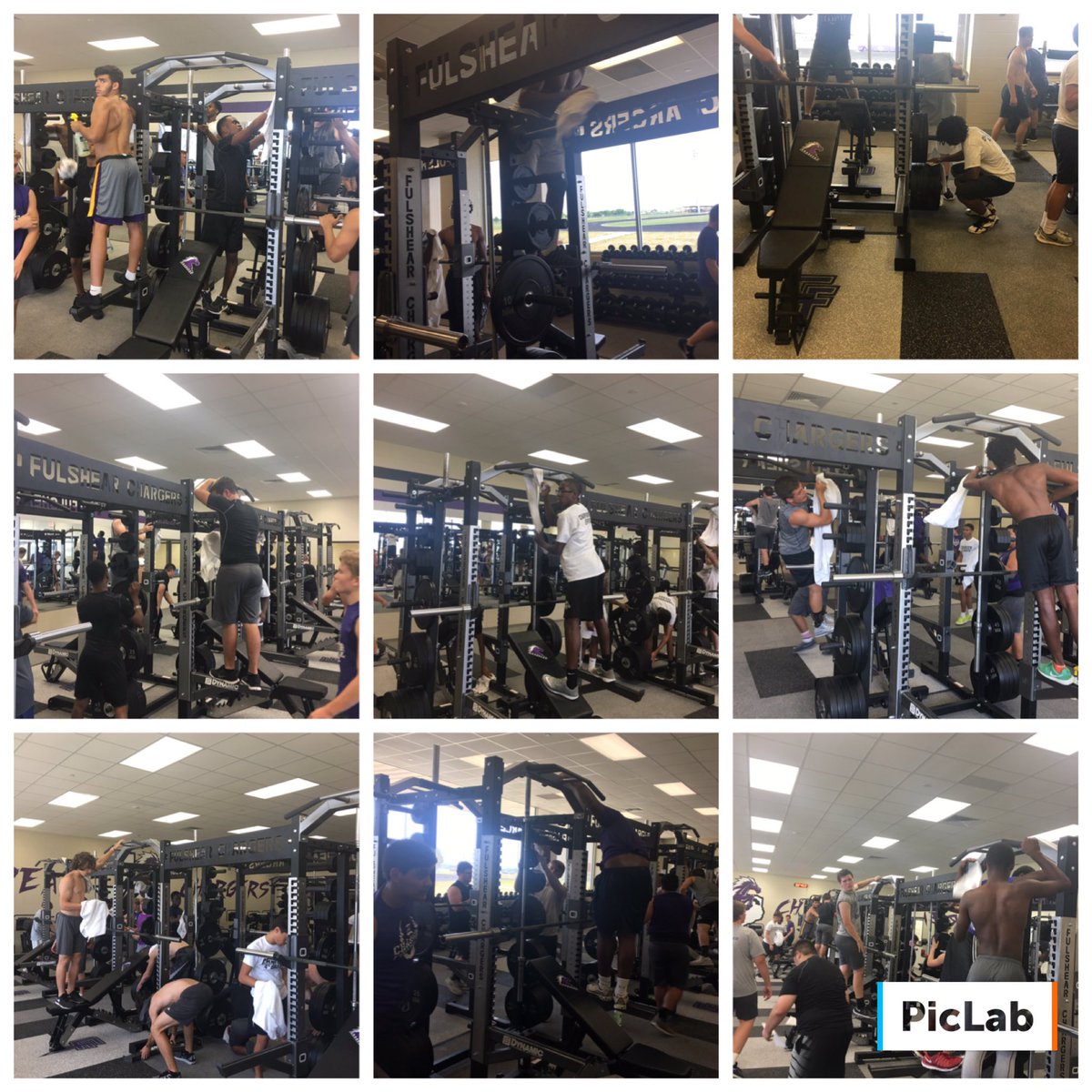 fulshear_fball's tweet photo. No one takes care of the Chargers except the Chargers!! Gotta take pride in our place!! #westsidework #cleanfriday https://t.co/pmsNZdE0E1