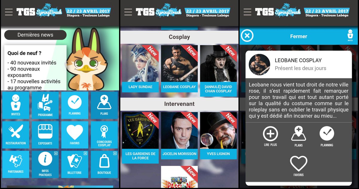 LeobaneCosplay's tweet photo. Download the ap "TGS EVENEMENTS" and follow me during the #Toulousegameshow !
#TGS #Dedicasses #jury #contest #procosplayer https://t.co/Lp90Wu1YMC