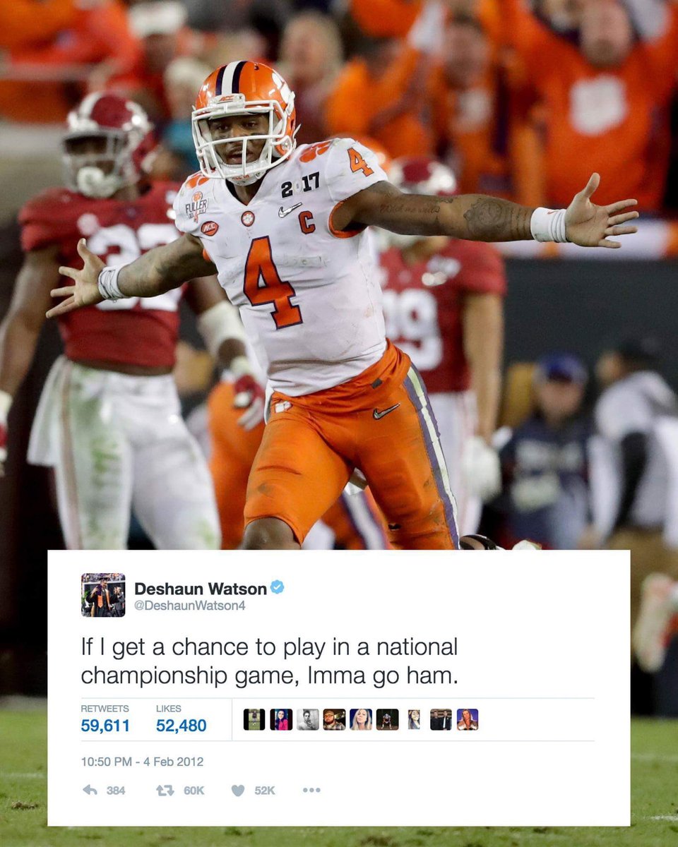 deshaunwatson's tweet image. Speak your dream into existence &amp;amp; go get it! Never settle yourself short. I believe every1 in this world can/should be successful. It's on U