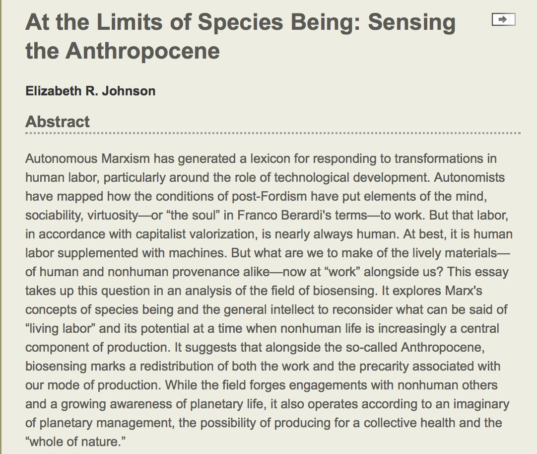 Latest issue of #SouthAtlanticQuarterly on #Autonomia and the #Anthropocene is finally out. #inggreatcompany saq.dukejournals.org/content/current